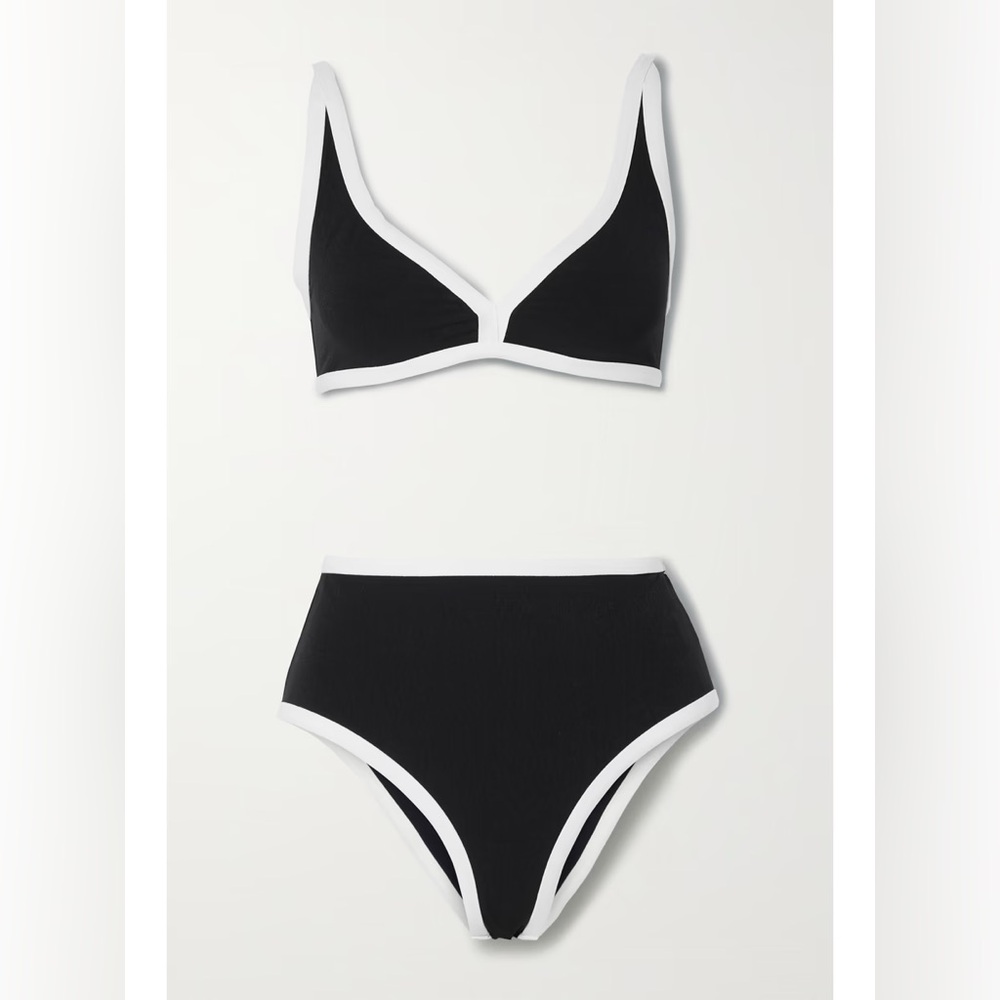 LISA MARIE FERNANDEZ BLACK & WHITE BIKINI
